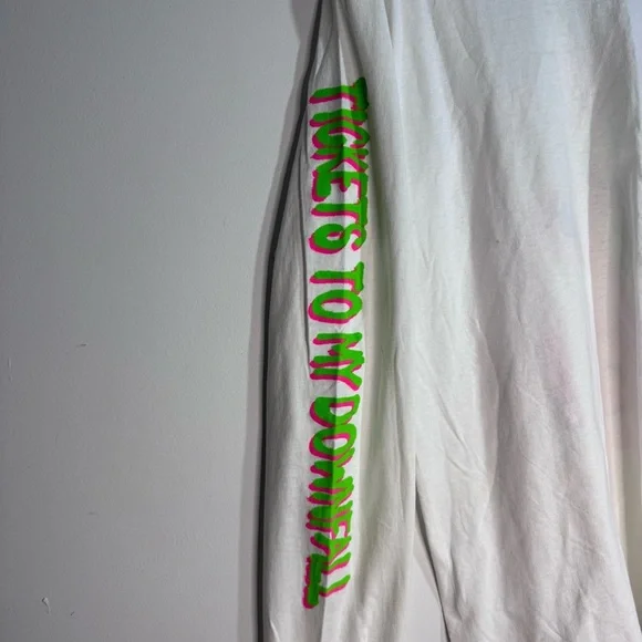 Machine Gun Kelly Long Sleeve Shirt “Tickets To My Downfall” Era Alien Graphic - Picture 4 of 6